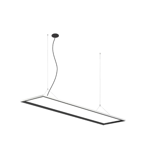 Skyler SDI-A RF 6600lm 62+45 W 840/RGB 1572x367 mm DALI-DS black/white+susp STR 1.5m +white cup 