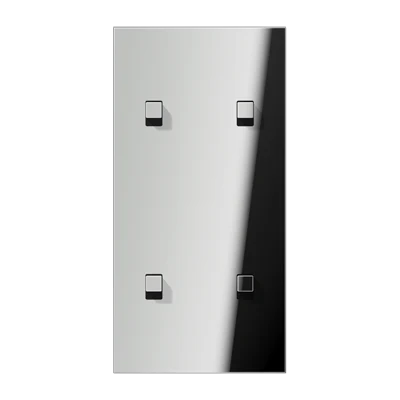 GCR12-25E22 Fatada de acoperire 2 posturi, chrome