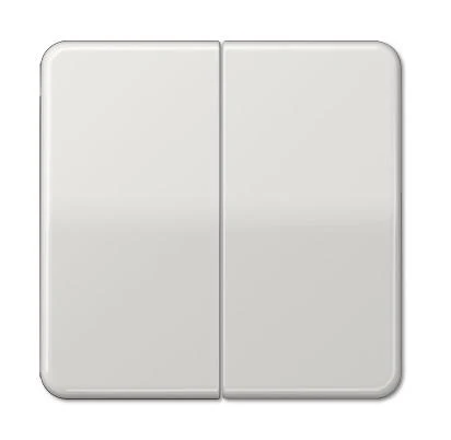 CD595LG Clapa intrerupator/buton dublu, gri deschis