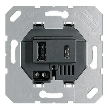 USB15CASW Modul de încărcare USB dual negru