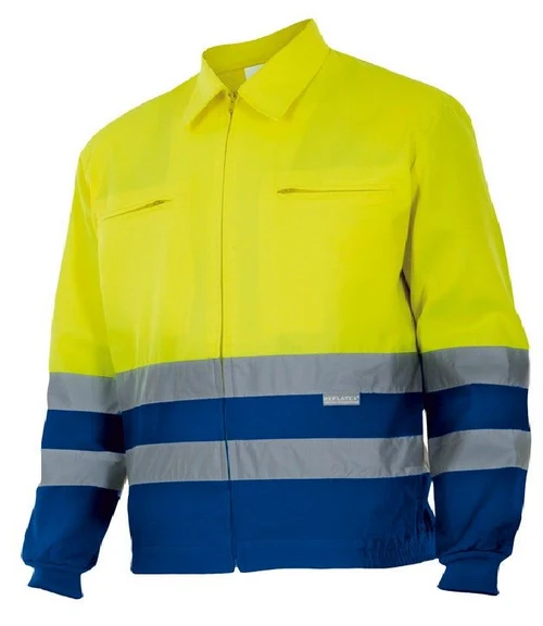 Сигнальная куртка Velilla 153 – двухцветная (Royal Blue / Hi-Vis Yellow)