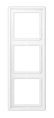 Рамка для 3 модулей, LS 990, матовый белый