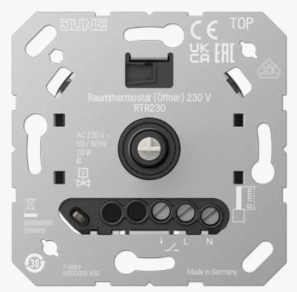 Комнатный термостат 230 В RTR230 Jung