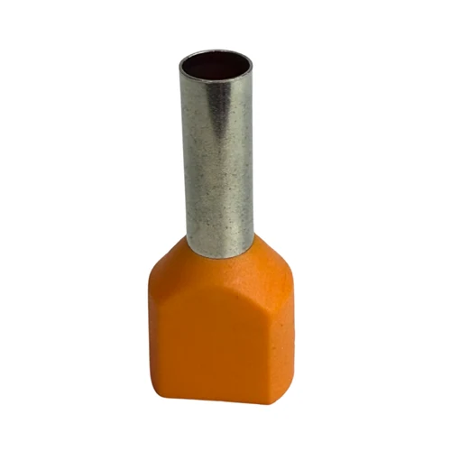 Papuc pin 2x4,00mm2 orange (100 buc/set) SP-IKY/2x4-12