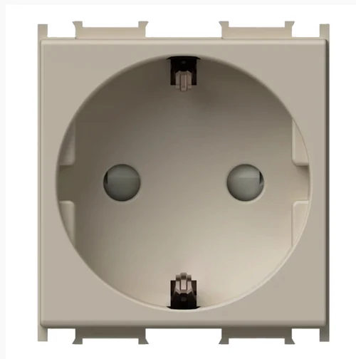 Priza 2M SCHUKO 2P+E 16A ivory mat (VM10MI-U)