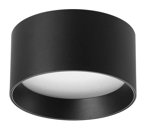 Corp de iluminat aparent 12W 3CCT 3000K, 3500K, 4000K negru Φ120*64mm