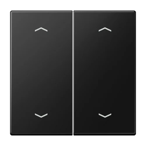 LS995MPSWM Clapa intrerupator/buton dublu jaluzele, negru mat
