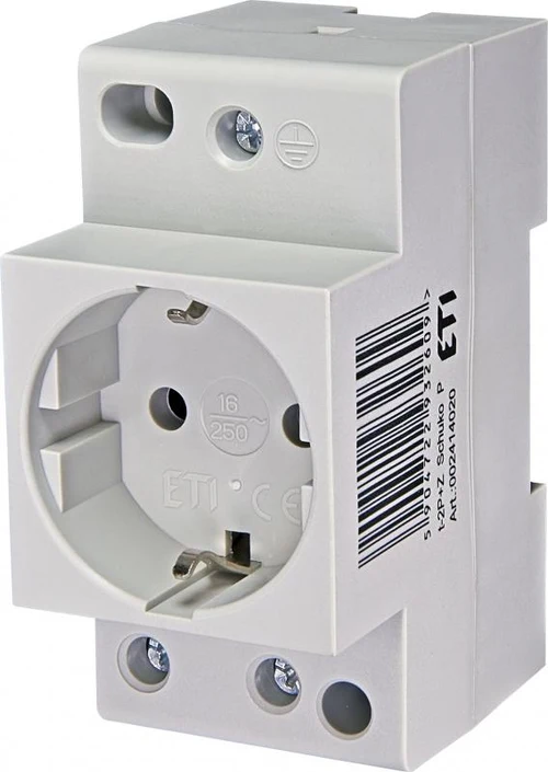 Priza SHUCKO pe DIN t-2P+Z