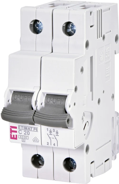 Автоматический выключатель ETIMAT C20/2 (6 kA)
