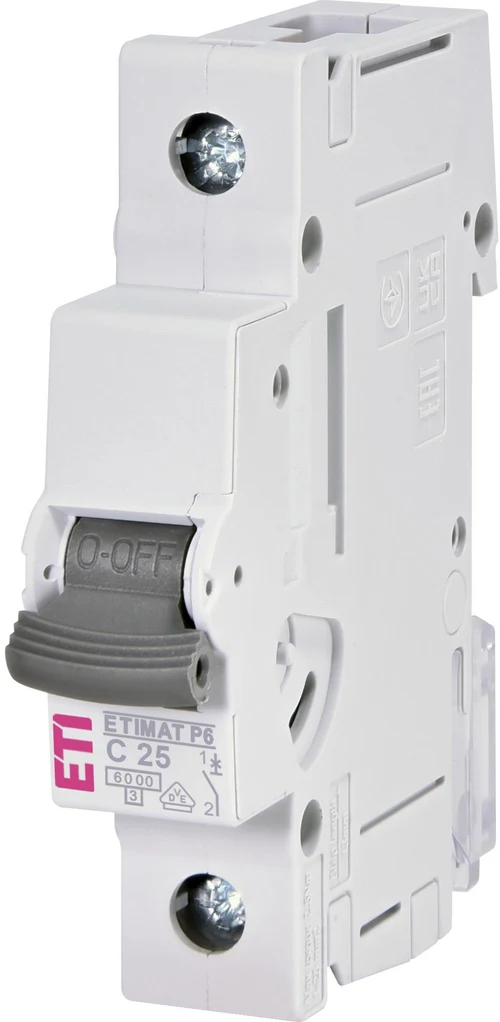 Автоматический выключатель ETIMAT C25/1 (6 kA)