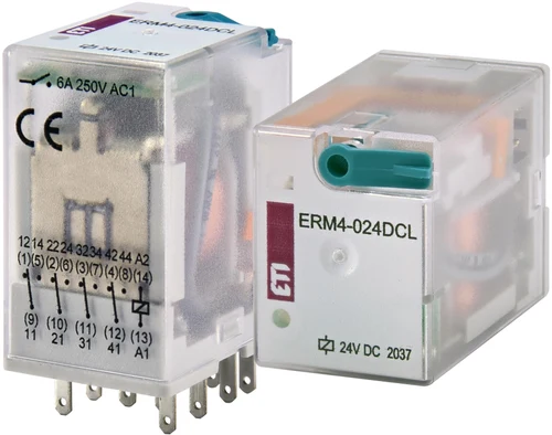 ERM4-024DCL Releu intermediar 6A 24VDC 4 contacte