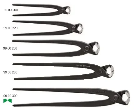 9900220 Cleste fierar betonist 220mm negru 
