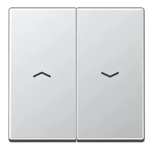 A595PAL Clapa intrerupator/buton dublu jaluzele, aluminiu