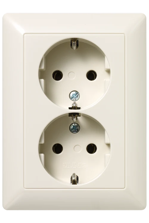 AS5020U Priza Schuko 16 А dubla, bej