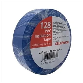 Изолента синяя 0.15mm*19mm*25m