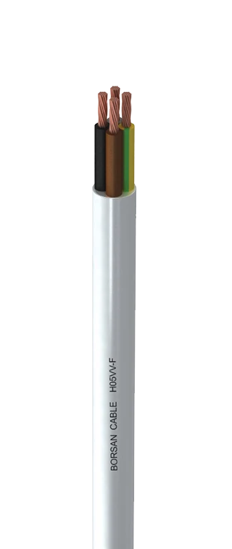 H05VV 5x2.5 mm2 Cablu alb (B)
