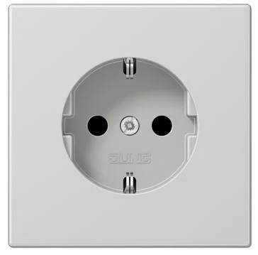 LS1520KILG Priza Schuko 16 А cu protectie, gri deschis