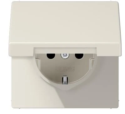 LS1520KL Priza Schuko 16 А cu capac, bej