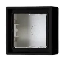 LS581ASW Cutie de montaj aparent 1 loc, negru