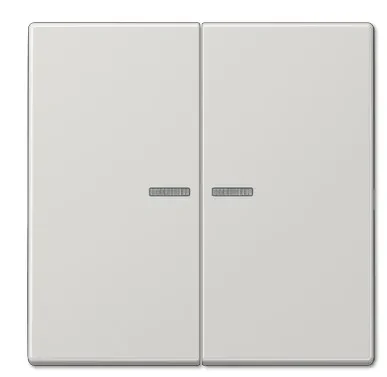 LS995KO5LG Clapa intrerupator/buton dublu cu indicator, gri deschis