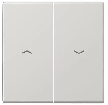 LS995PLG Clapa intrerupator/buton dublu jaluzele, gri deschis