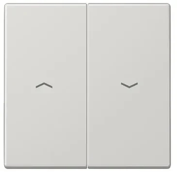 LS995PLG Clapa intrerupator/buton dublu jaluzele, gri deschis