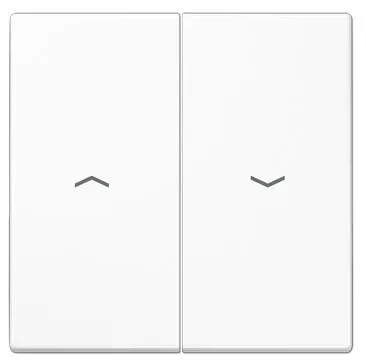 LS995PWW Clapa intrerupator/buton dublu jaluzele, alb