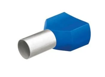 Papuc pin 2x0,75mm2 albastru (100buc/set) UY-23007E