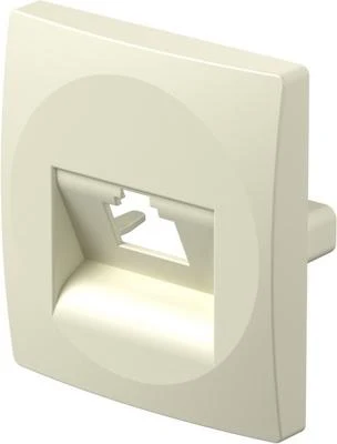 Фасад для крепления 1*RJ45, слоновая кость