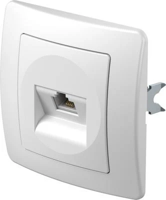 EKON Priza telefon RJ11, alb (KE36PW-U)