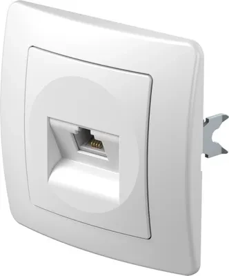 Розетка EKON RJ11, белый
