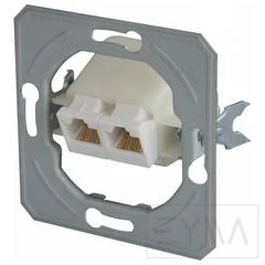 EKON Priza internet RJ45 cat5e dubla (KE39-U)