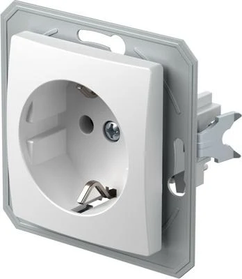 EKON Priza Schuko 16 А cu protectie, alb (VE10PWXO-B)