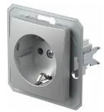 EKON Priza Schuko 16 А cu protectie, argintiu (VE10ESXO-B)