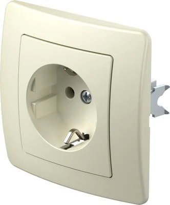 EKON Priza Schuko 16 А, bej (VE10IW-U)