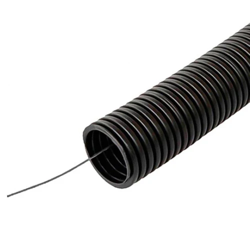 Tub flexibil 750N diam. 20 ex wire negru (100m/col)