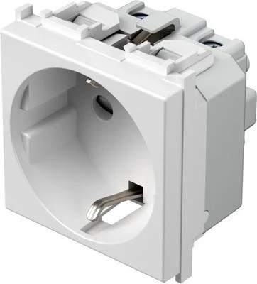 Priza 2M SCHUKO 2P+E 16A alb ANTIBACT (VM10AW-U)