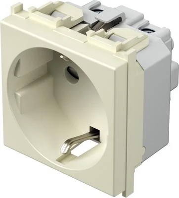 Priza 2M SCHUKO 2P+E 16A ivory (VM10IW-B)