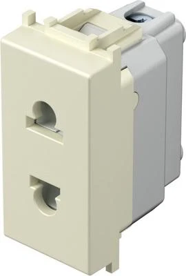 Розетка евро/американская + KS 2P 16A слоновая кость (VM21ES-U)