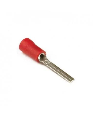 Papuc terminal 0.5-1.5mm2 Rosu (100 buc) L-3mm