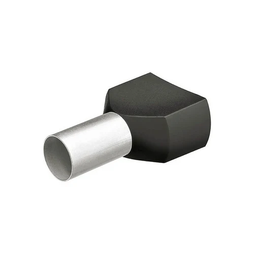Papuc pin 2x1,50mm2 negru (100buc/set) UY-23015E