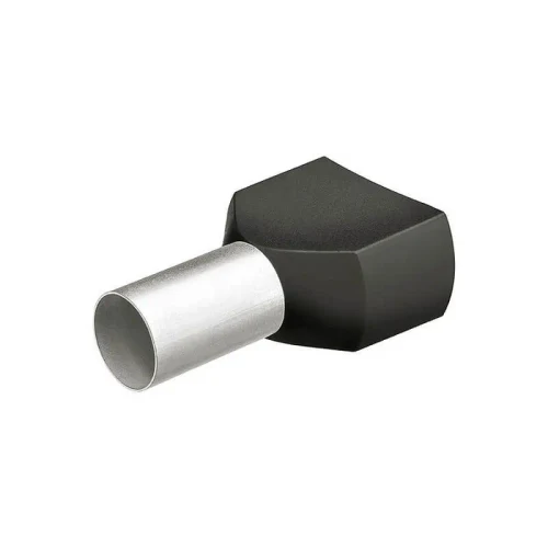 Papuc pin 2x1,50mm2 negru (100buc/set) UY-23015E
